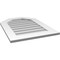 Ekena Millwork Octagonal Top Surface Mount PVC Gable Vent w/ 3-1/2"W x 1"P Standard Frame, 22"W x 30"H GVPOT22X3001SN - alternate 2